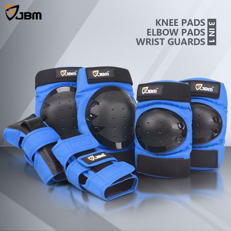 JBM Adult & Kids Knee Pads Elbow Pads and Wrist Guards for Inline Skating, Roller Skating, Skateboarding, Scootering - Image 5